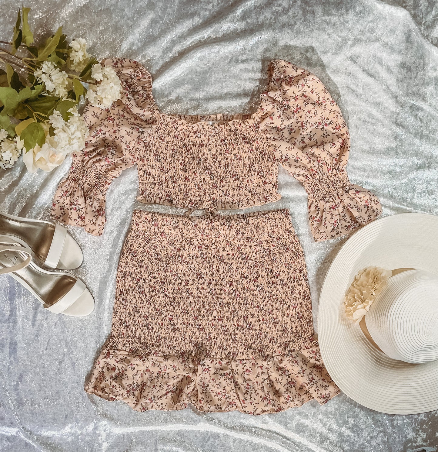 Light Pink Flowers set