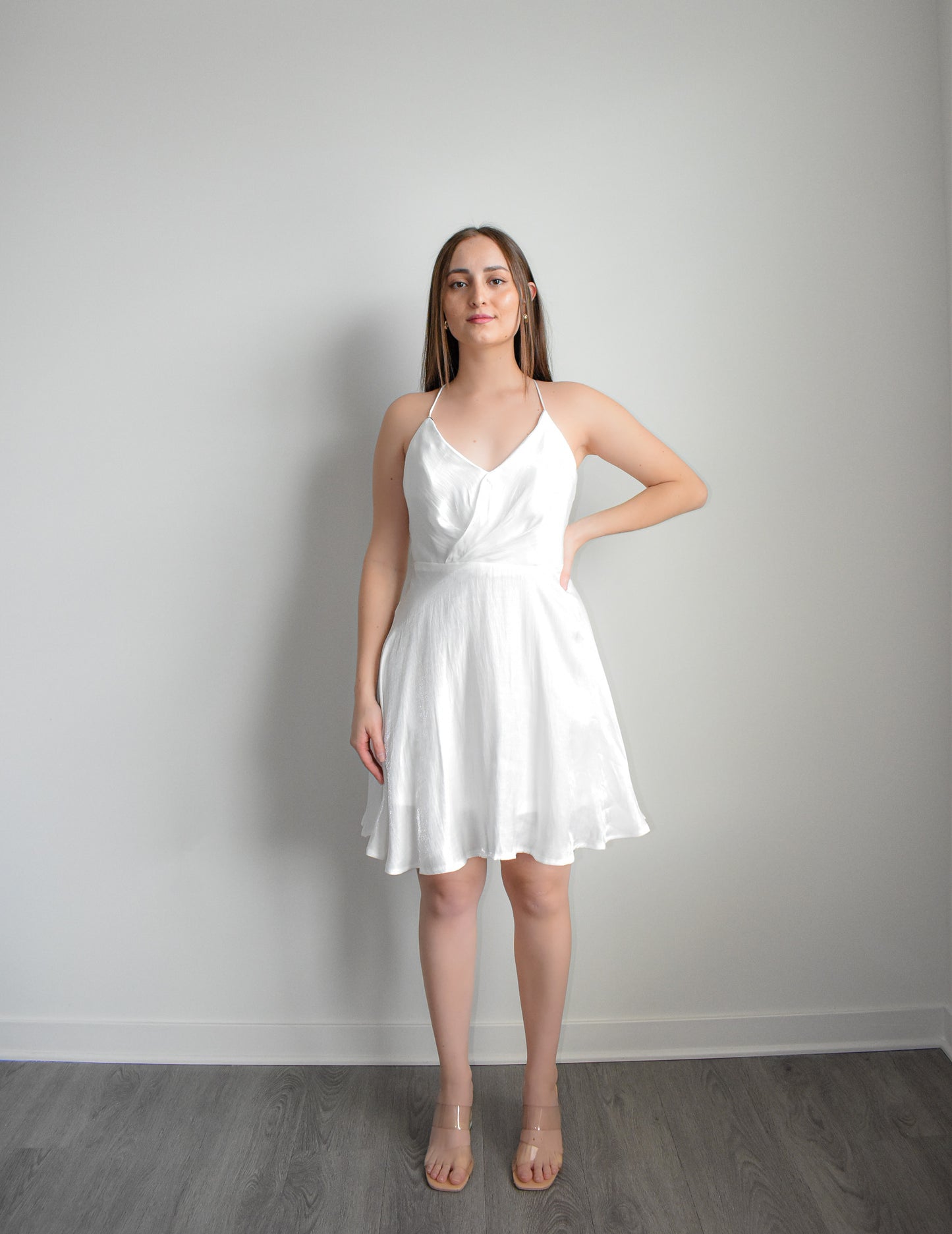 Sweetie Ivory Mini Dress