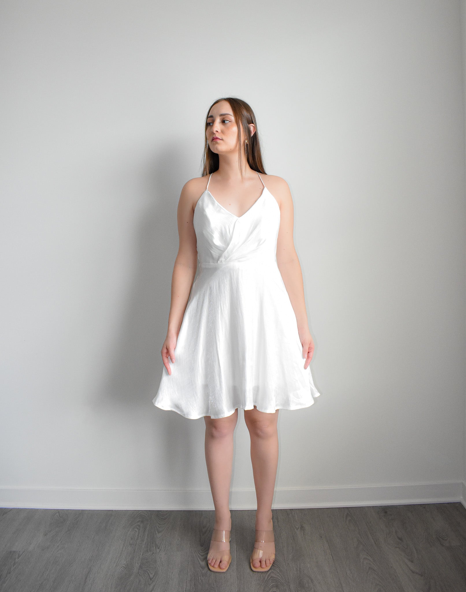 Sweetie Ivory Mini Dress