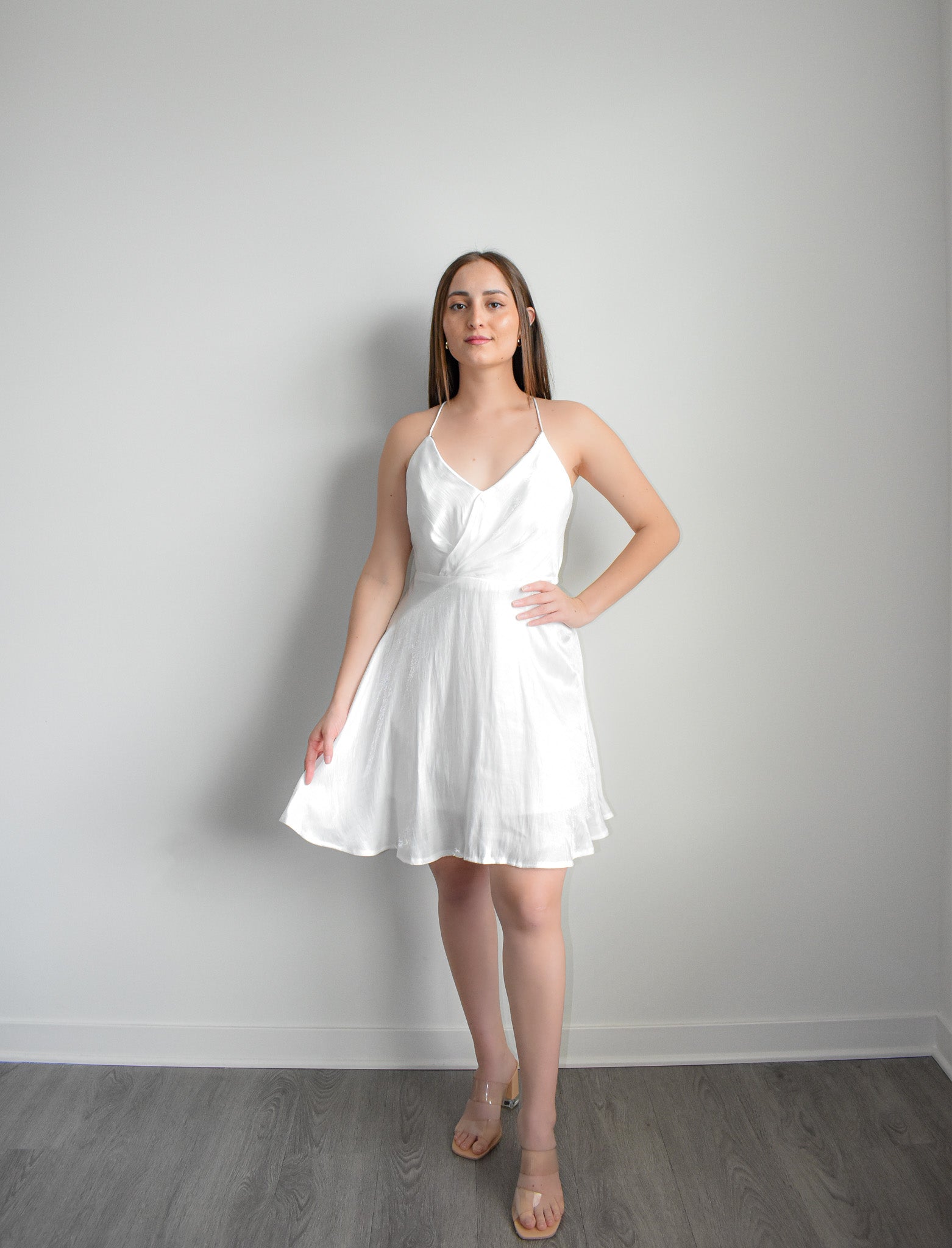 Sweetie Ivory Mini Dress