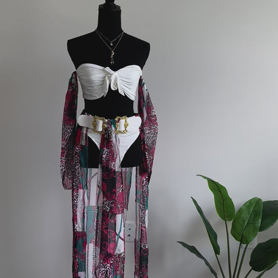 Animal Print 3-Piece Swimwear Set