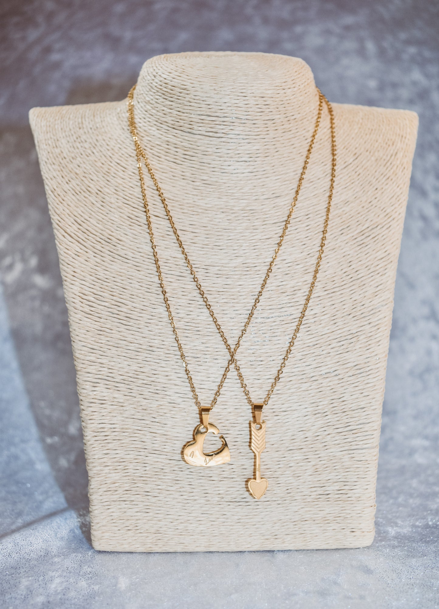 Double cupid Necklace set