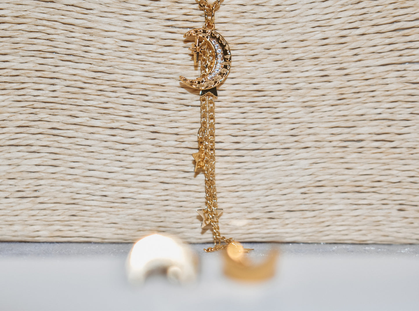 Sky necklace set /necklace decorated with moons