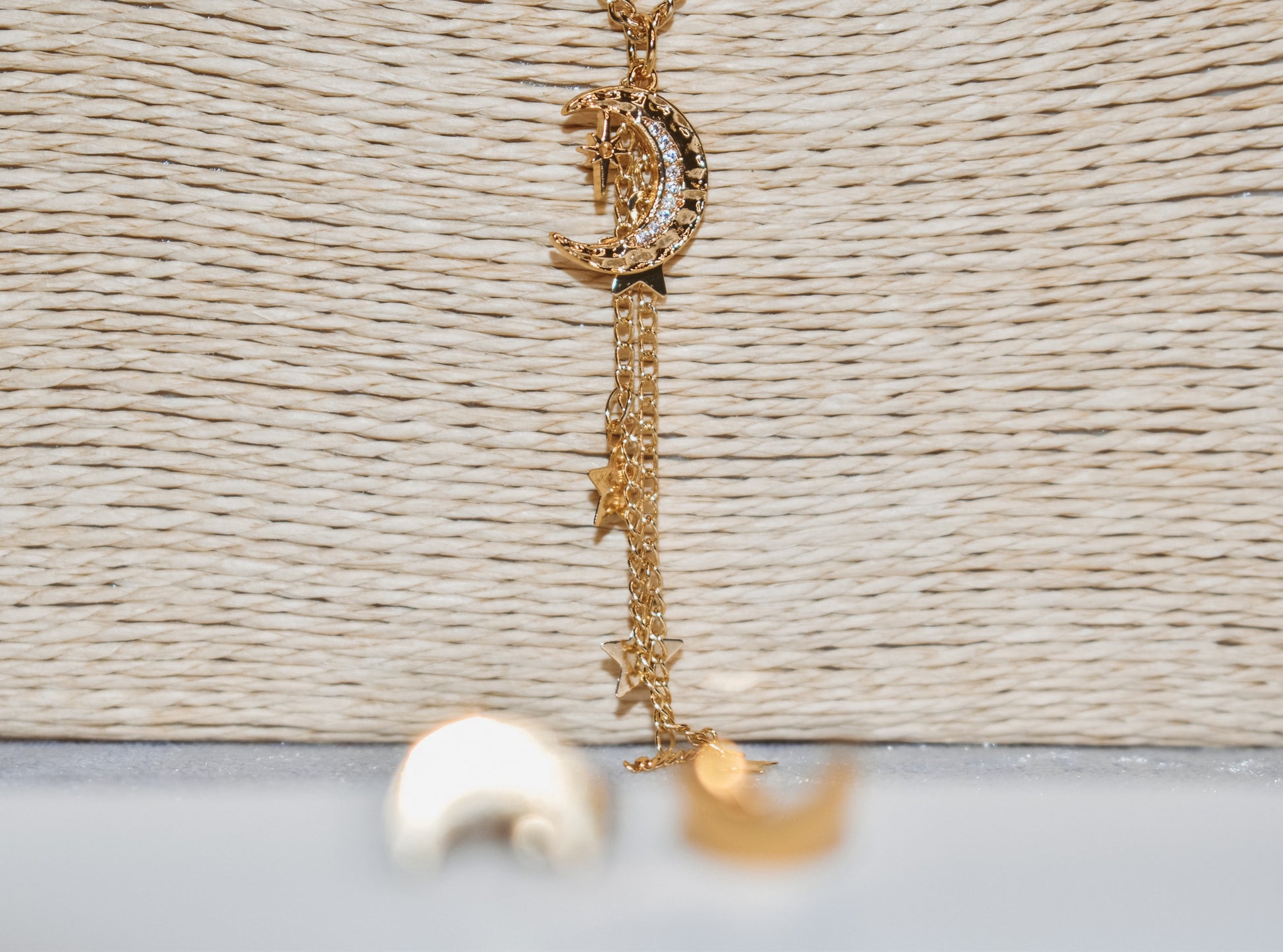 Sky necklace set /necklace decorated with moons