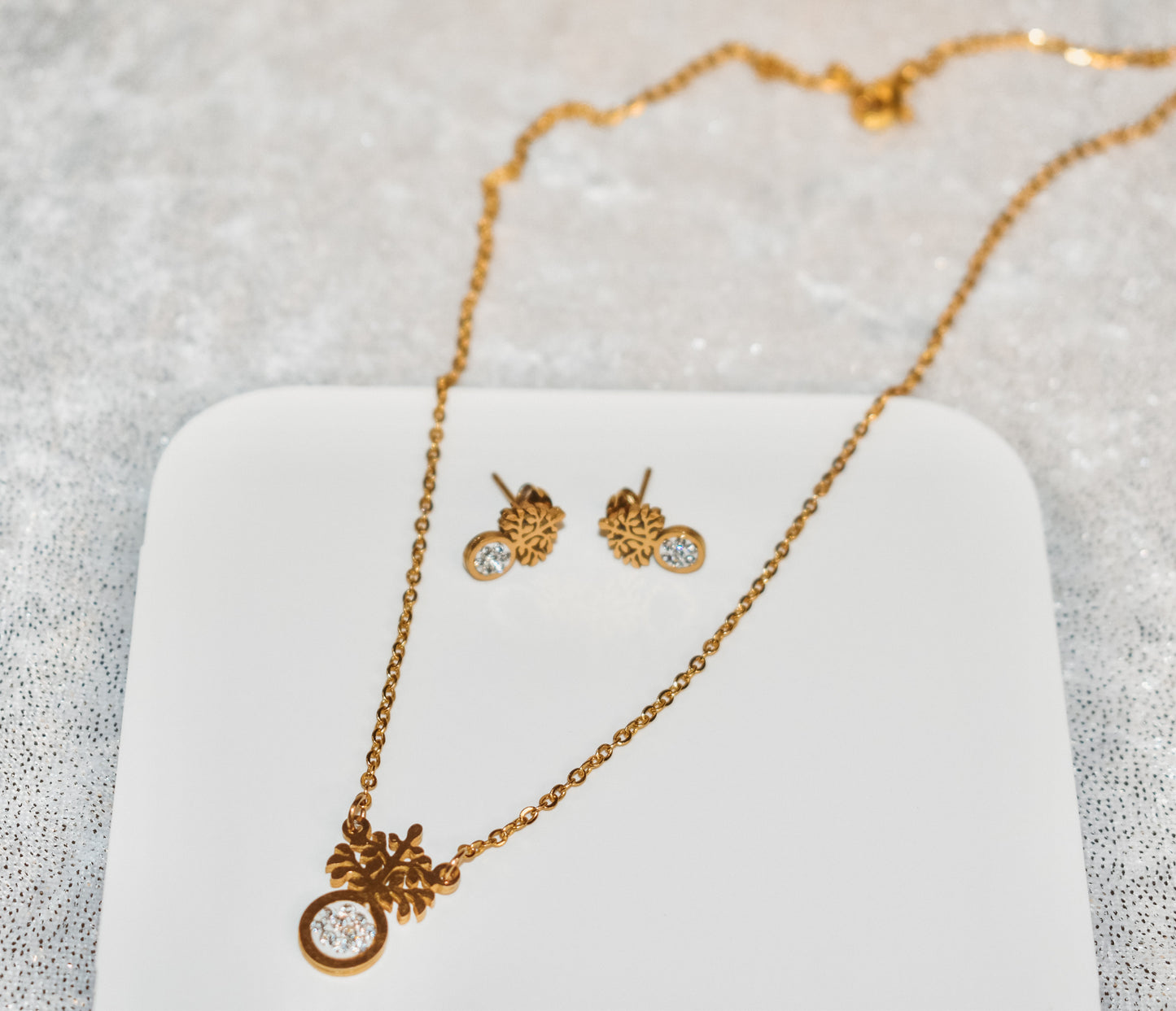 Snowflake Necklace set