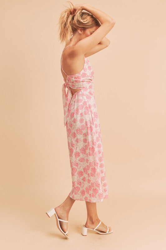 Rose Blossom Midi Dress