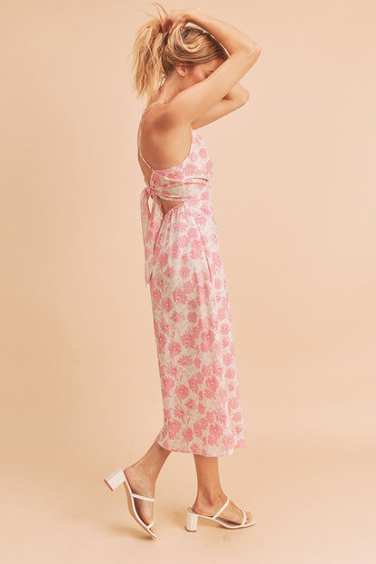Rose Blossom Midi Dress