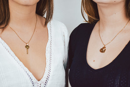 Double cupid Necklace set