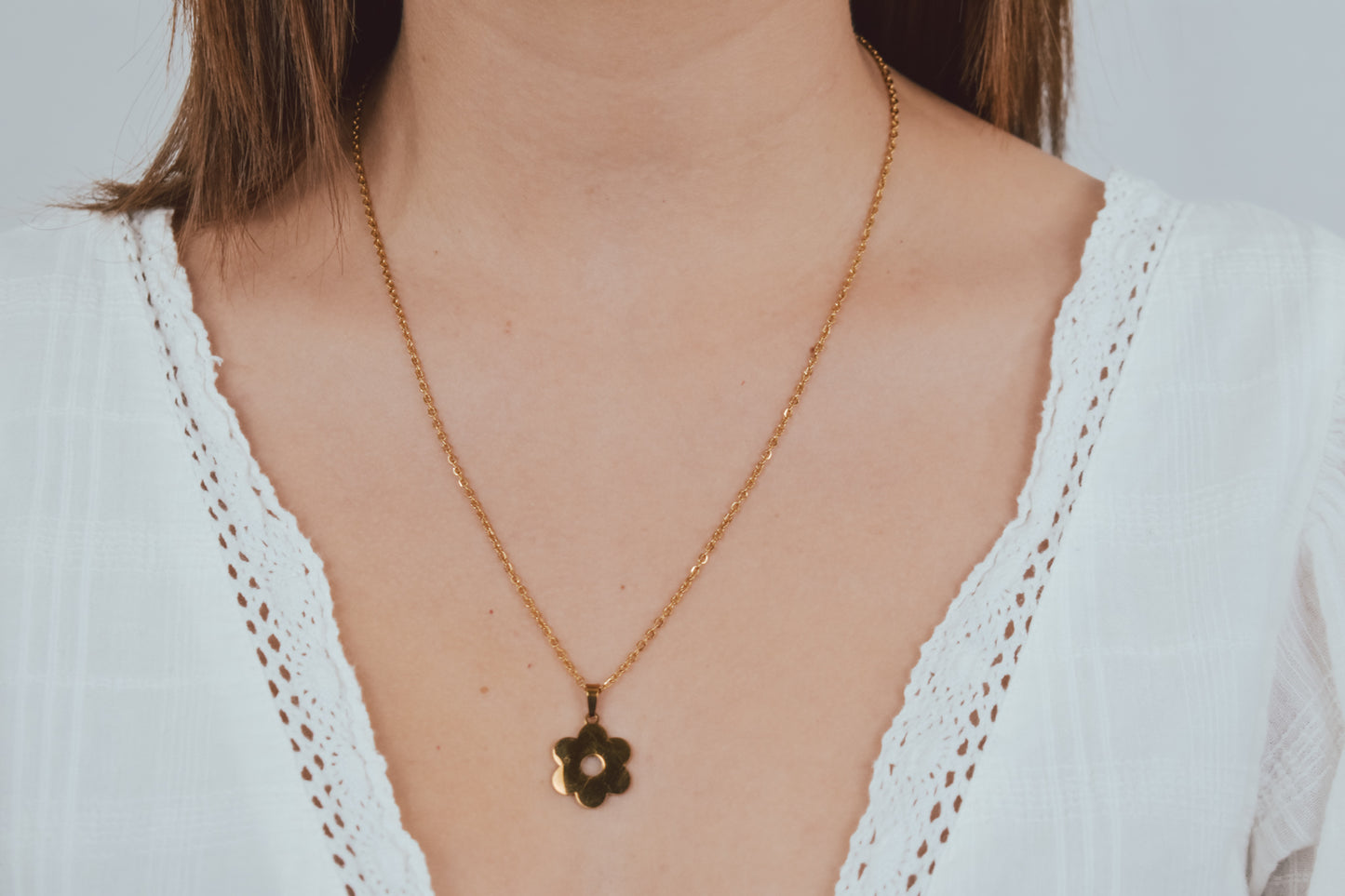 Flower Necklace Set