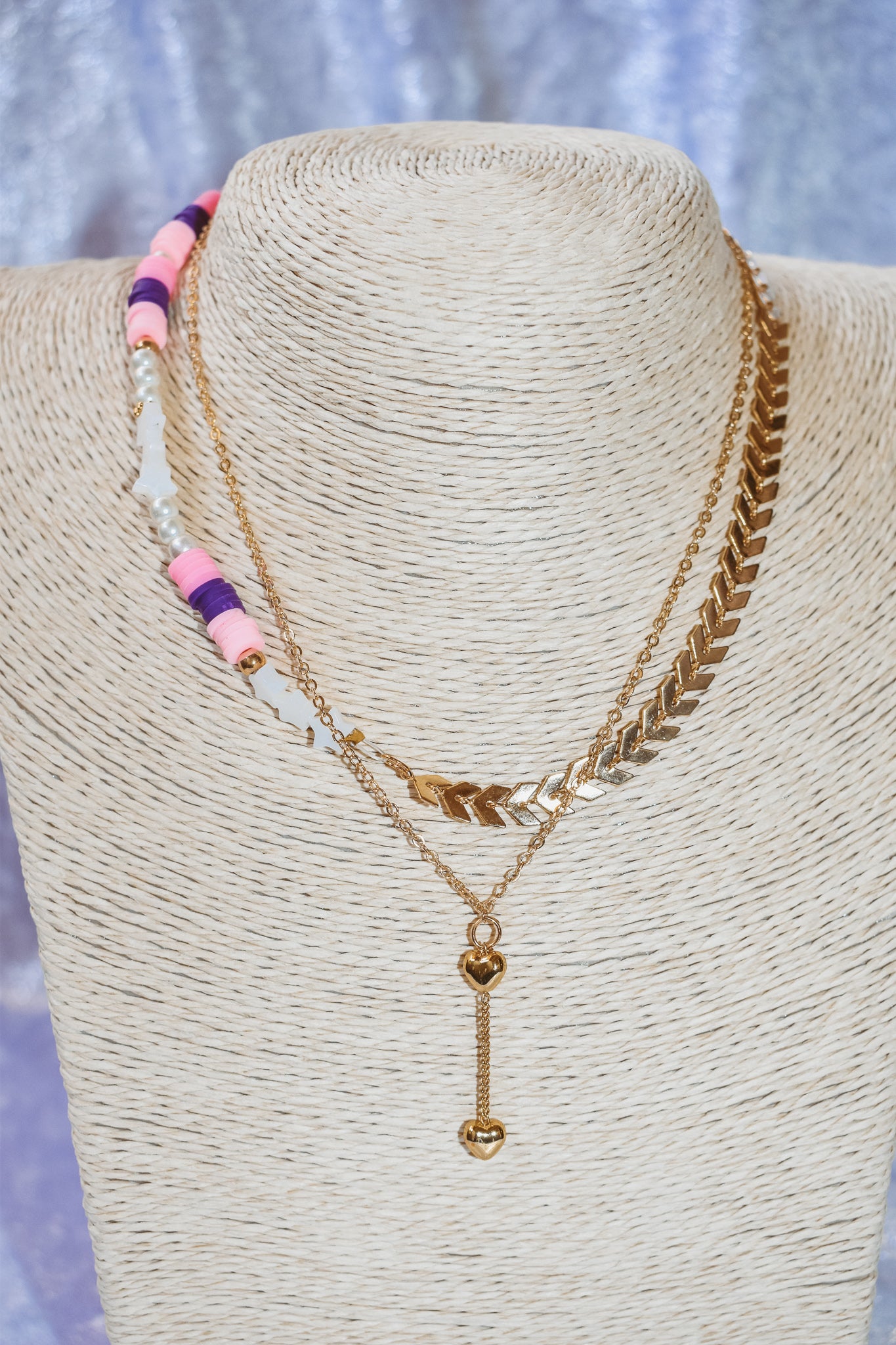 Artisan double necklace