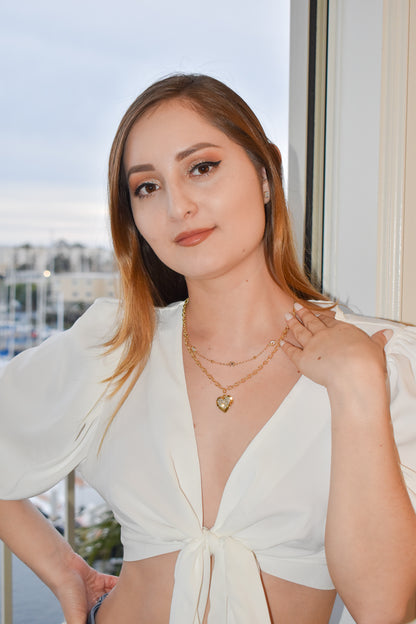 Heart of diamond necklace set