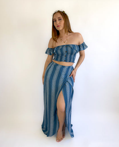 Chambray Ethnic Printed set