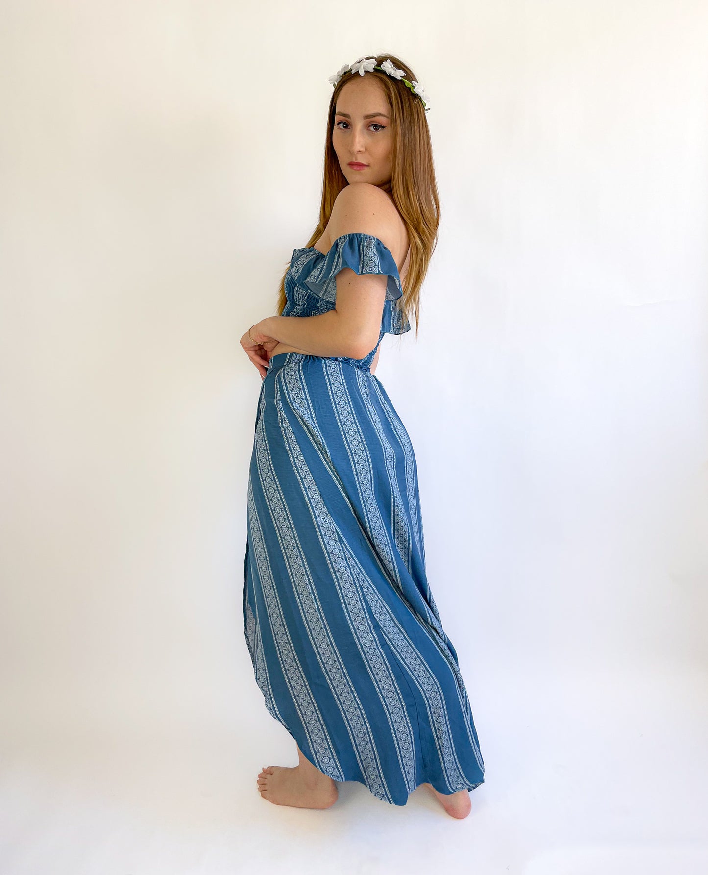 Chambray Ethnic Printed set